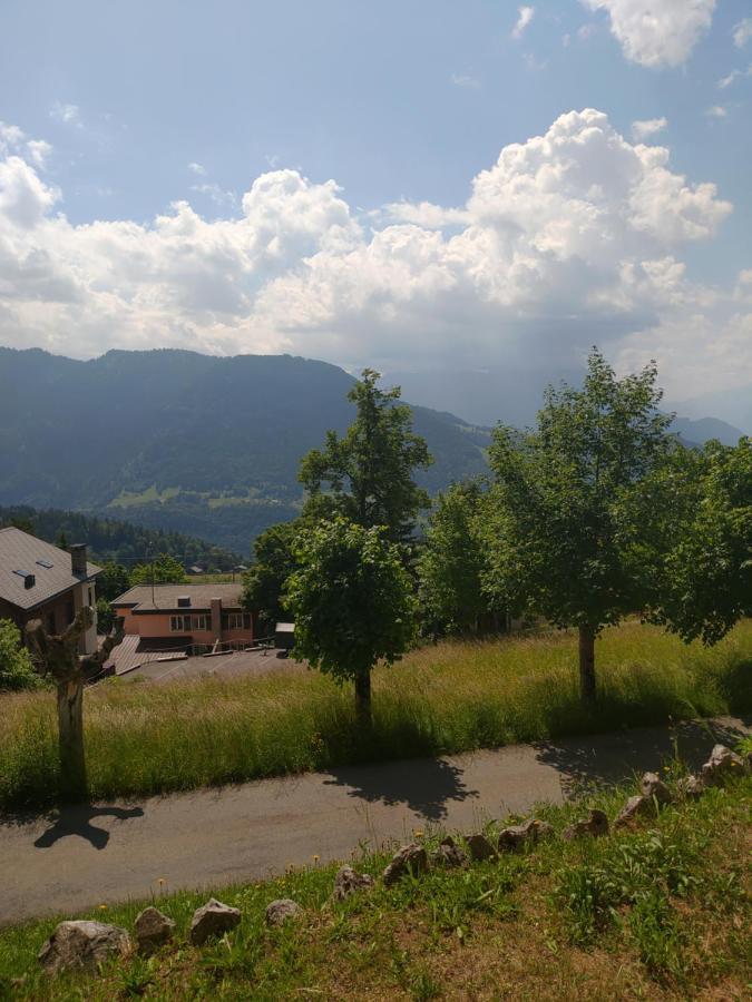 Studio au calme, vue imprenable sur la vallée Leysin Extérieur photo