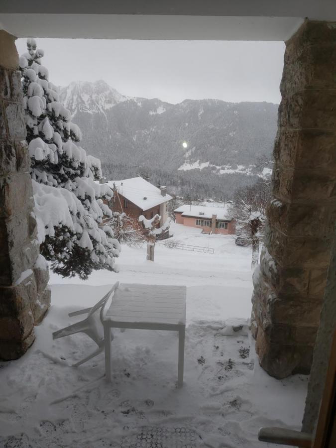 Studio au calme, vue imprenable sur la vallée Leysin Extérieur photo